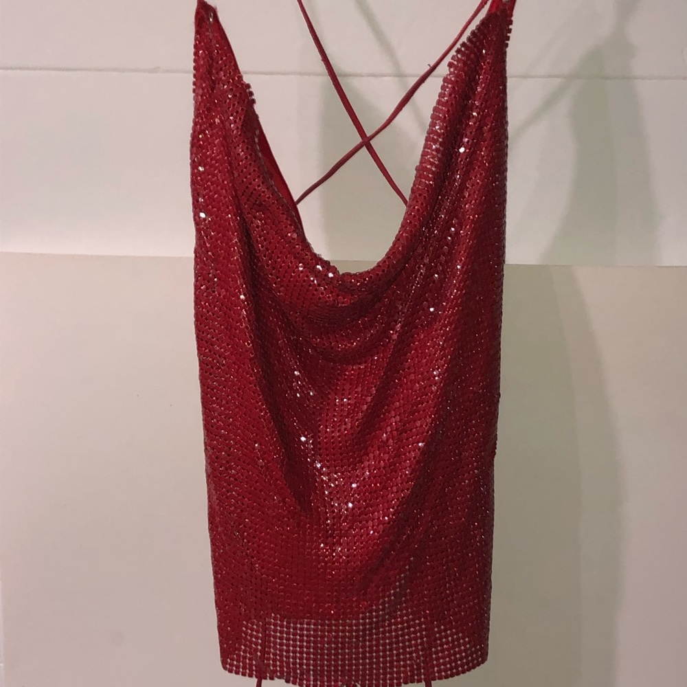 COPY - NWOT Vintage Lightweight Chain-linked Dancers Top - Picture 2 of 8